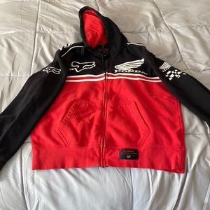 Fox Racing Honda zip-up hoodies
